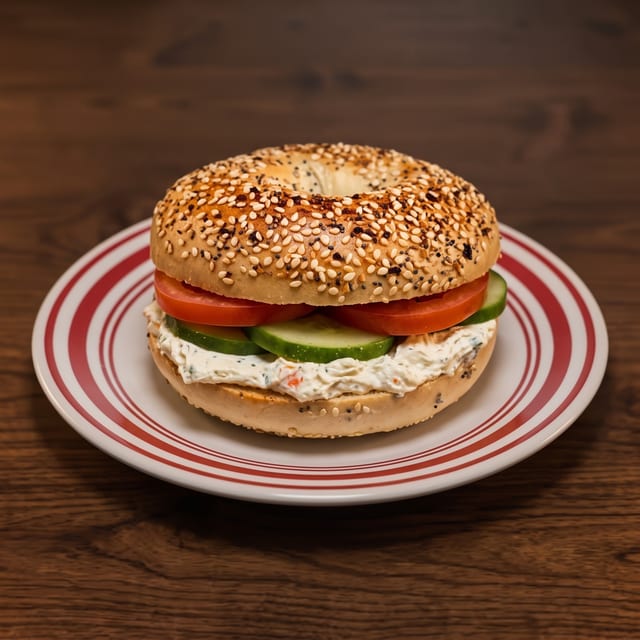 Cream Cheese Bagel.