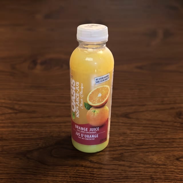 Oasis Orange Juice.