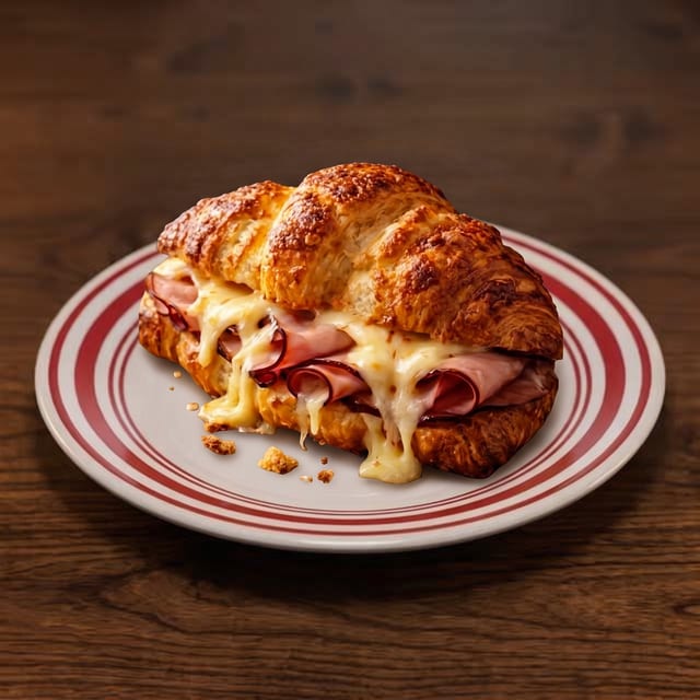 Ham and Cheese Croissant.